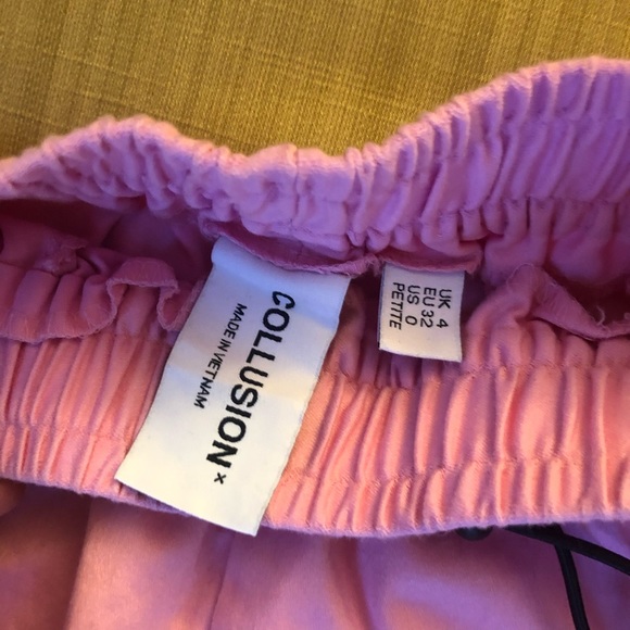 ASOS pink cargo pants with drawstring - Picture 2 of 2